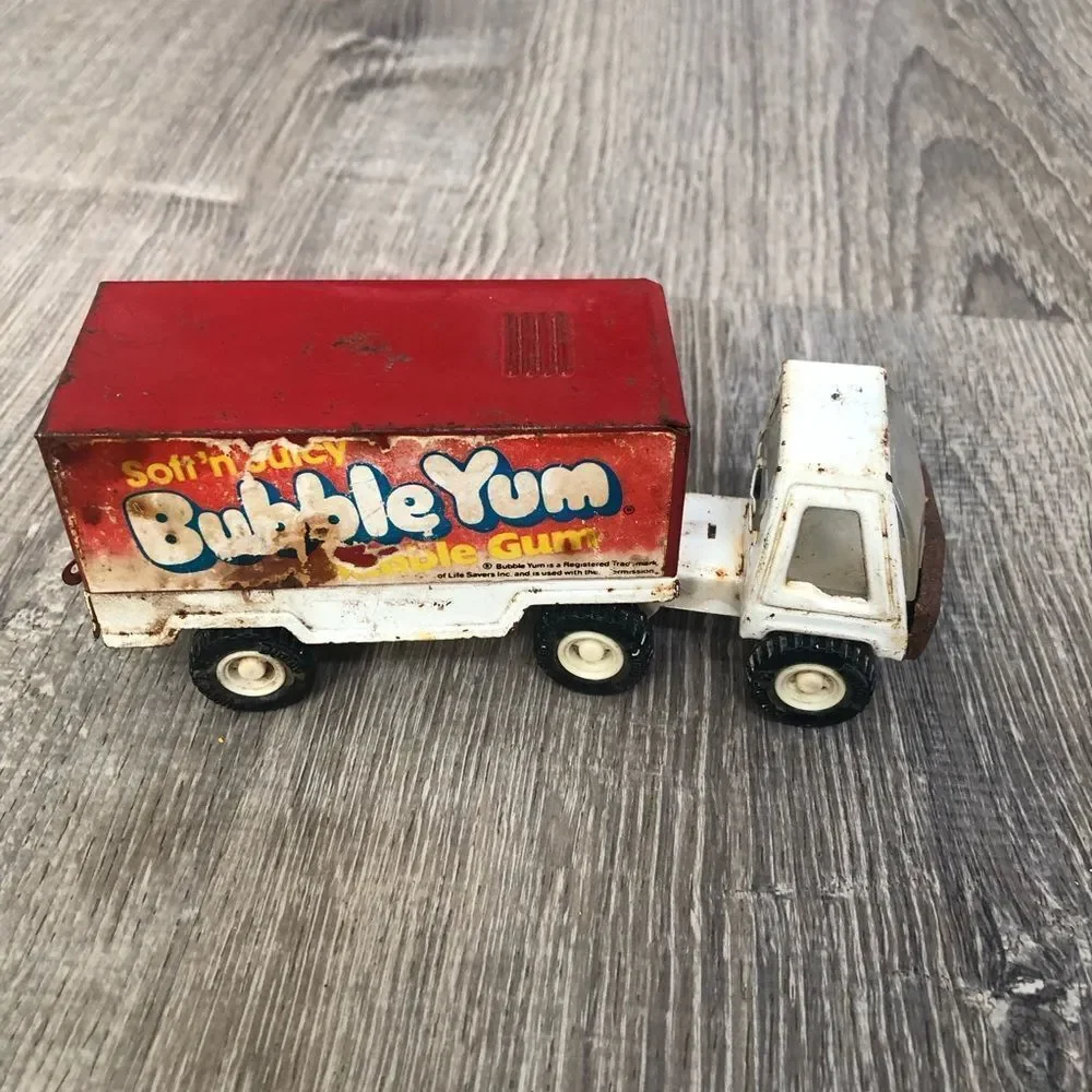 Vintage Buddy L Soft 'n Juicy Bubble Yum Bubble Gum Pressed‎ Steel Toy Truck